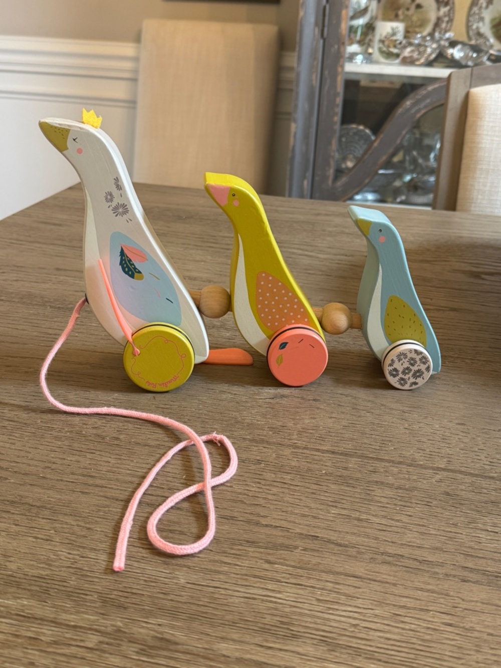 Moulin Roty Family of Geese Pull Along Toy